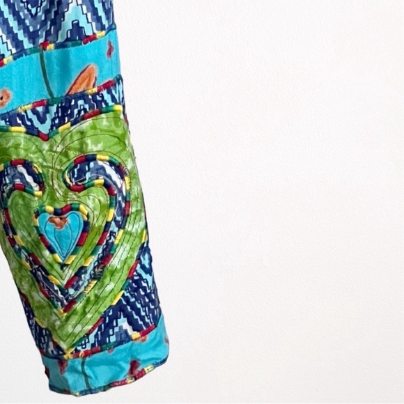 Vintage Y2K 90s Sandy Starkman Cottagecore Quilt Patchwork Jacket Blazer SZ M - Picture 10 of 14